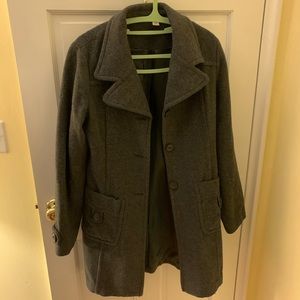 Grey pea coat by BP (size L)